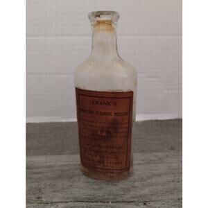 RARE Frank's Spotless Cleaning Mixture Allentown, PA Antique Bottle